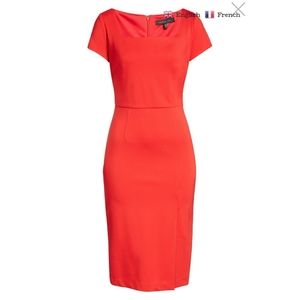 NWT Red Forest Lily Midi Dress - Large